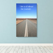 La vie, c'est la toile de motivation du voyage (Insitu (Plancher de Bois))