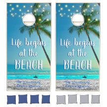 La vie commence à la plage Citation des lumières T