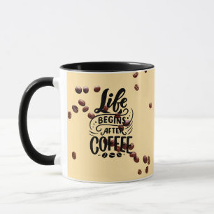 La vie commence après la tasse de café, faites vot
