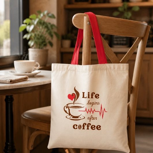 La vie commence après le sac de café