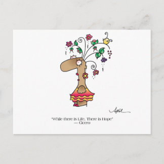 LA VIE COMMENCE LA VIE ! Carte postale par April M