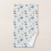 La vie côtière Océans Bleus (Serviette à main)