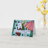 LA VIE DE carte pour notes-SI VOUS CONTINUE À VOUS (Fleur jaune)