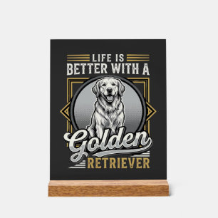 La vie de Golden Retriever est meilleure Chien