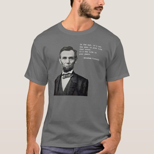 La vie de Lincoln dans l'obscurité du T-shirt de (Devant)