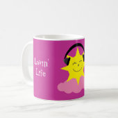 La vie de Lovin sur ma tasse rose de récupération (Devant gauche)