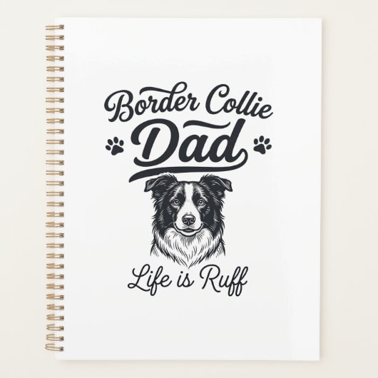 La vie de papa Border Collie est rude conception d (Devant)