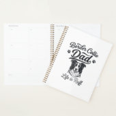 La vie de papa Border Collie est rude conception d (Devant avec enveloppe)