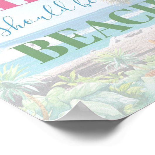 La vie devrait être une affiche de typographie de  (Coin)