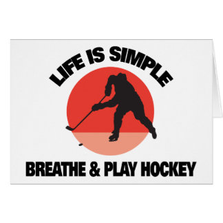La vie d'hockey est simple
