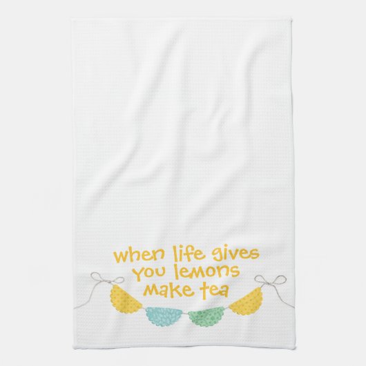 La vie donne citrons pour thé Cuisine Serviette de (Vertical)