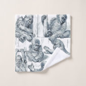 La vie d'un jeune gorille (Gant de toilette)