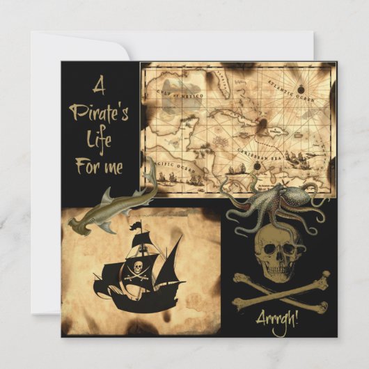 La vie d'un pirate pour moi Carte du trésor des Ca (Devant)