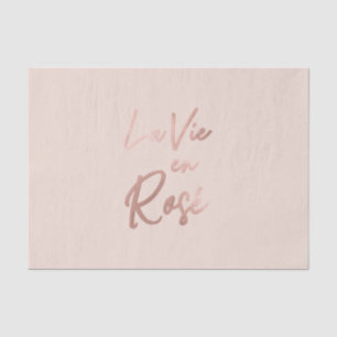 La Vie en Roos French Quote Roos Gold Pink Tissuepapier