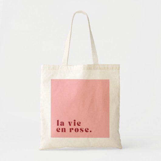 La vie en roos French Quote Tote Bag (Voorkant)