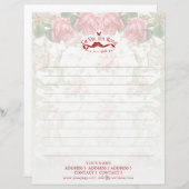 La Vie En Roos - Letterhead / Briefpapier Persoonlijk Briefhoofd (Voorkant / Achterkant)