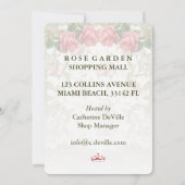 La Vie En Rose - Invitation d'événement / Invitati (Dos)