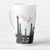 La Vie en Rose Paris Tour Eiffel tasse latte (Angle gauche)
