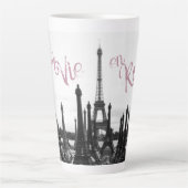 La Vie en Rose Paris Tour Eiffel tasse latte (Devant)