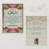 La Vie En Rose Vintage ~ Carte de visite (Devant / Derrière)