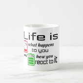 La vie est 10% ce qui vous arrive Mug (Centre)