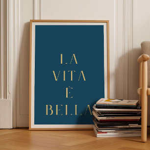 La Vie est Belle Affiche Imprimée La Vie est Bonne
