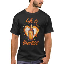 La vie est belle bière jour T-shirt