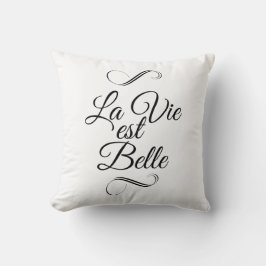 La vie est belle kussen