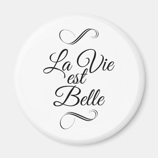 La vie est belle magneet (Voorkant)