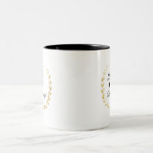 La vie est belle Mug à café à deux tons (Centre)