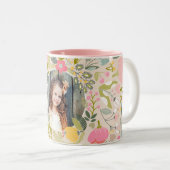 La vie est belle | Mug photo Floral Design (Devant droit)