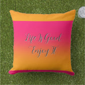 La vie est belle, profitez-en Coussin de lancer ex (Herbe)