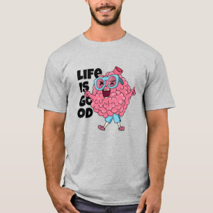 La vie est bonne T-shirt de personnage de cervea