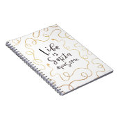 La vie est carnet de notes à spirale (Côté Droit)