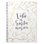 La vie est carnet de notes à spirale (Devant)