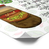 La vie est comme Jar de Jalapenos Poster du bar de (Coin)