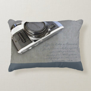 La vie est comme un coussin d'appareil-photo