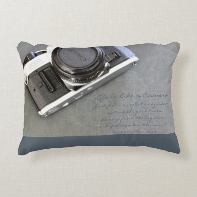 La vie est comme un coussin d'appareil-photo (Devant)