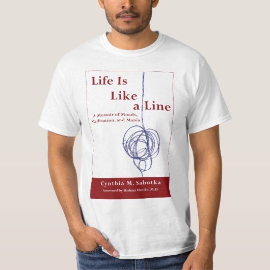 La vie est comme une ligne T-shirts (Devant)