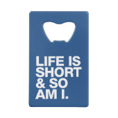 La vie est courte et ainsi est moi ouvreur de (Dos)