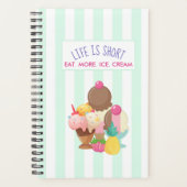 La vie est courte Manger plus de glace Crème (Devant)