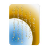 La vie est de courts Magnets par MDillon Designs (Vertical)