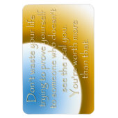 La vie est de courts Magnets par MDillon Designs (Vertical)