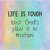 La vie est difficile Sticker Plan de Dieu - Christ (Devant)