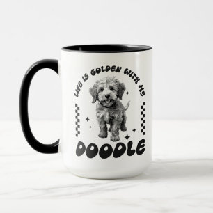 La vie est dorée avec ma tasse de gribouillis - De
