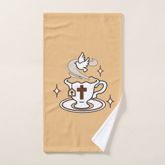 La vie est douce avec Jésus - Christian Faith Tea  (Serviette à main)