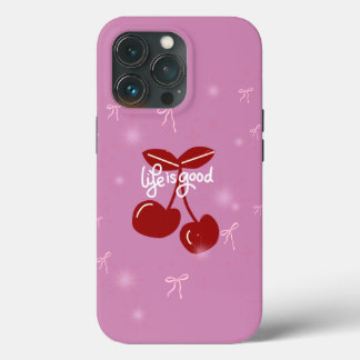 La vie est douce - Cerise rose Shimmer Coque 🍒 ✨