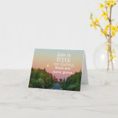 La vie est dure mais vous aussi Carte notée vierge (Fleur jaune)