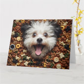 La vie est faite de friandises  Carte de vœux (Fleur jaune)