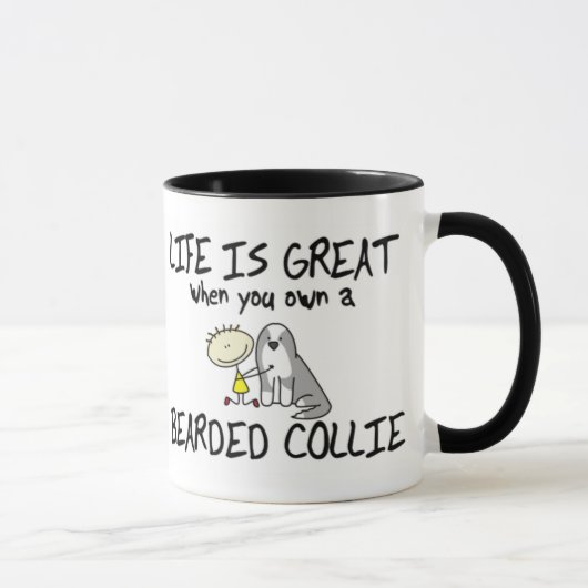 La vie est grande tasse barbue de colley (Droite)